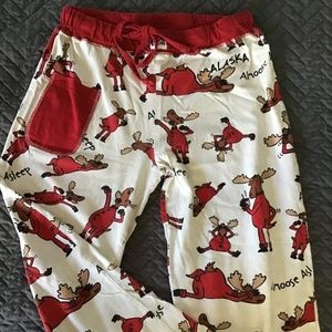 Moose pajama bottoms